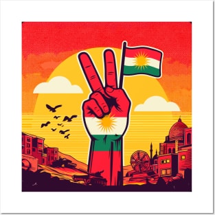 Biji kurdistan Peace and freedom Posters and Art